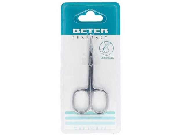 Beter Tijera Manicura Pieles Cromada Curva...