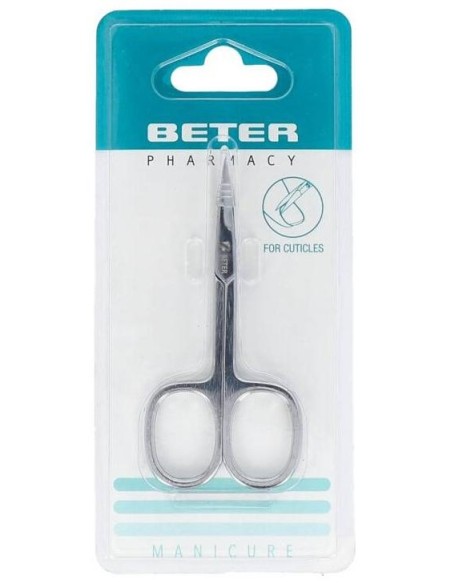 Beter Tijera Manicura Pieles Cromada Curva Profesional