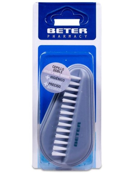 Beter Cepillo Uñas Doble Púas De Nylon, 1 Unidad