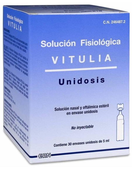 Vitulia Solución Fisiológica, 30 Uds X 5 Ml