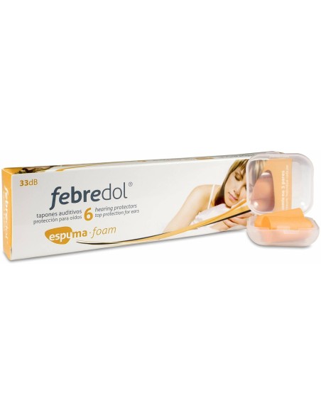 Febredol Tapones Oído Gomaespuma 6Uds