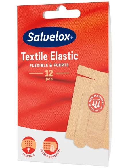Salvelox Apósito Adhesivo Tela Surtido 12Uds