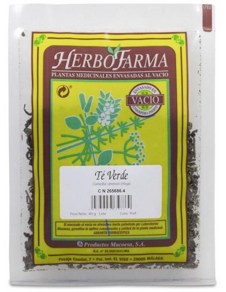 Te Verde Herbofarma Al Vacio 40 G
