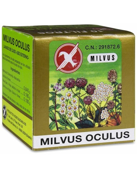 Milvus Oculus Lavado De Ojos 1.2 G 10 Filtros