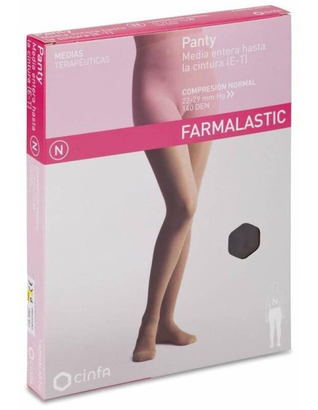 Farmalastic Panty-Media Hasta La Cintura (E-T) Comp. Normal T-Pequeña Capuchino 1Ud