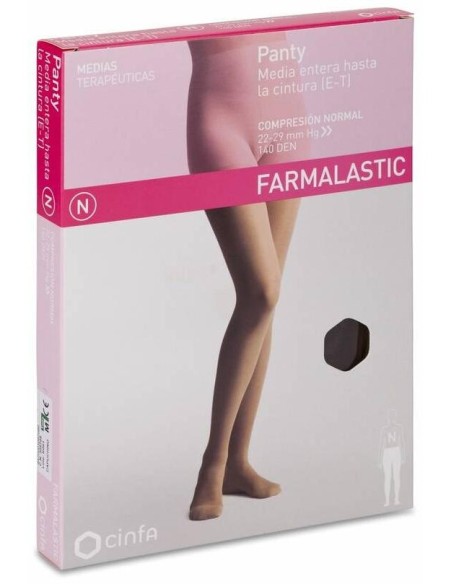 Farmalastic Panty-Media Hasta La Cintura (E-T) Comp. Normal T-Mediana Capuchino