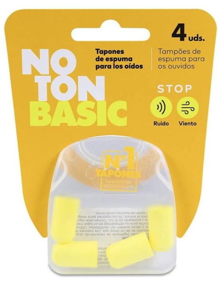 Noton Basic Tapones De Espuma Para Oídos, 4 Uds