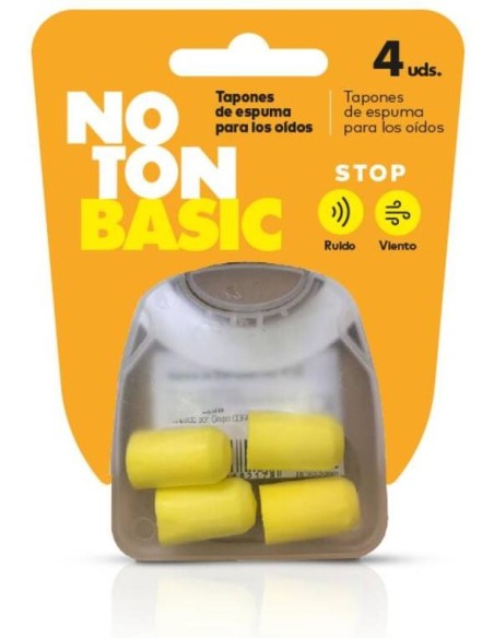 Noton Basic Tapones De Espuma Para Oídos, 4 Uds