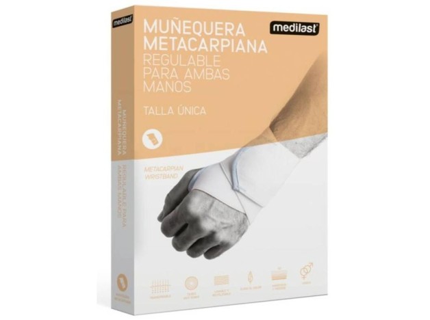 Medilast Muñequera Metacarpiana Blanca Talla...