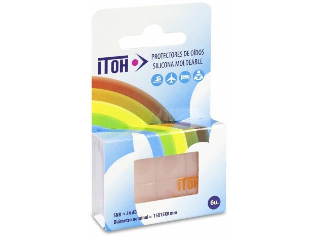 Itoh Tapones Oídos De Silicona Moldeable, 6 Uds