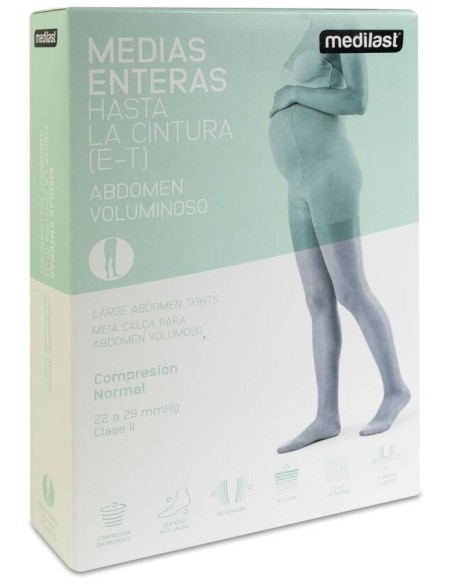 Medilast Panty De Compresión Normal Abdomen Voluminoso, Negro Talla Mediana, 1 Ud