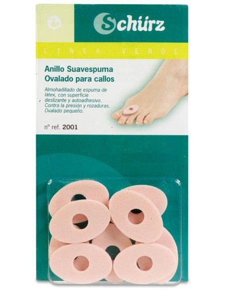 Schürz Anillos Para Callos Pequeños Ovalados, 9 Uds
