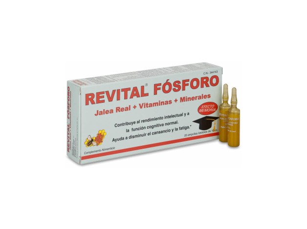 Revital Jalea Real + Fósforo, 20 Uds