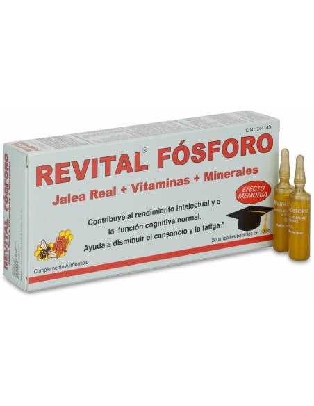 Revital Jalea Real + Fósforo, 20 Uds