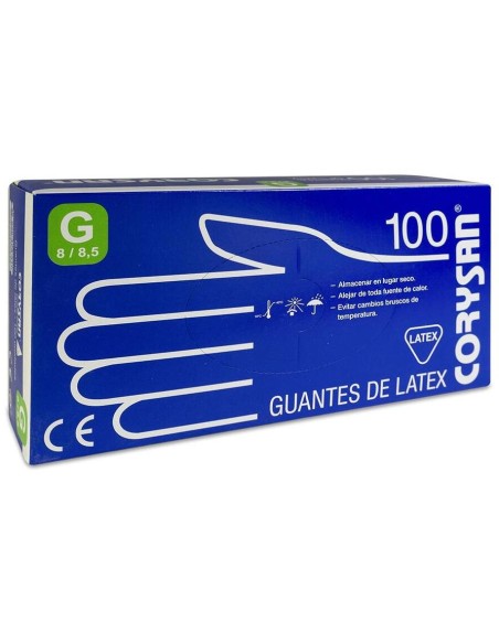 Corysan Guantes Látex Talla Grande 100Uds