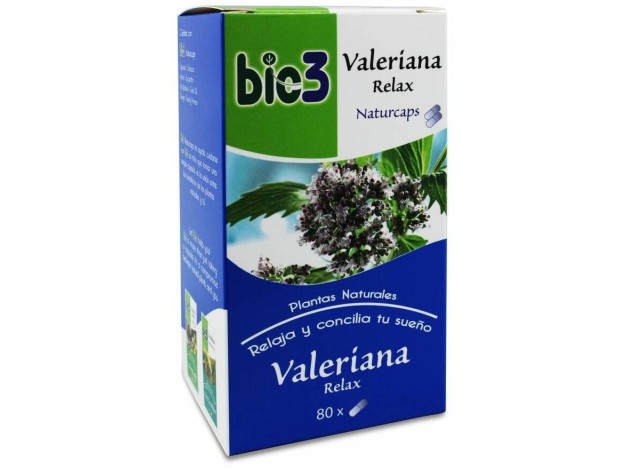 Bie3 Valeriana Naturcaps 500 Mg, 80 Cápsulas