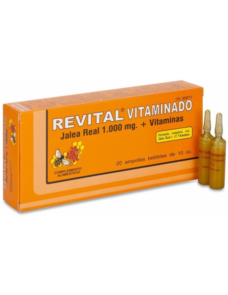Revital Jalea Real + Vitaminas, 20 Uds