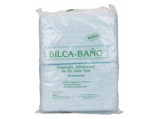 Bilca Esponja Jabonosa Baño, 24 Uds