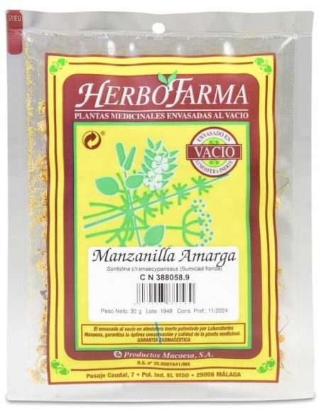 Macoesa Manzanilla Amarga Herbofarma Infusion 30Gr