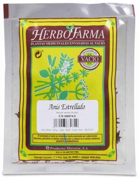 Herbofarma Anis Estrellado Al Vacio 30G