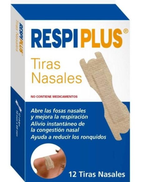 Respiplus Tira Adh Nasal Talla Única 12Uds