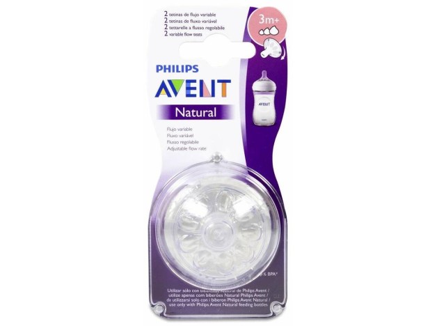 Tetina Natural Flujo Variable 2Ud. Scf045/27
