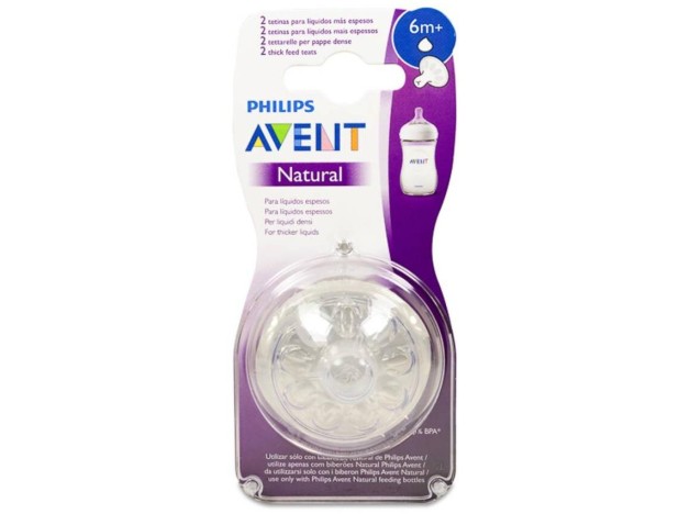 Tetina Natural Liquidos Espesos 2Ud. Scf046/27