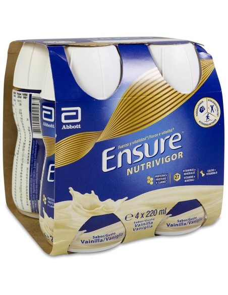 Ensure Nutrivigor Sabor Vainilla 4X220Ml
