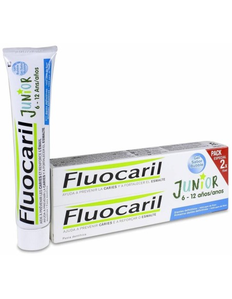 Duplo Fluocaril Junior Gel Dental Bubble, 2 X 75 Ml