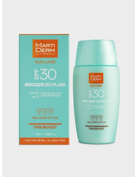 Martiderm SPF30 Crema solar bronceadora Bronze (D) Fluid 50 ml