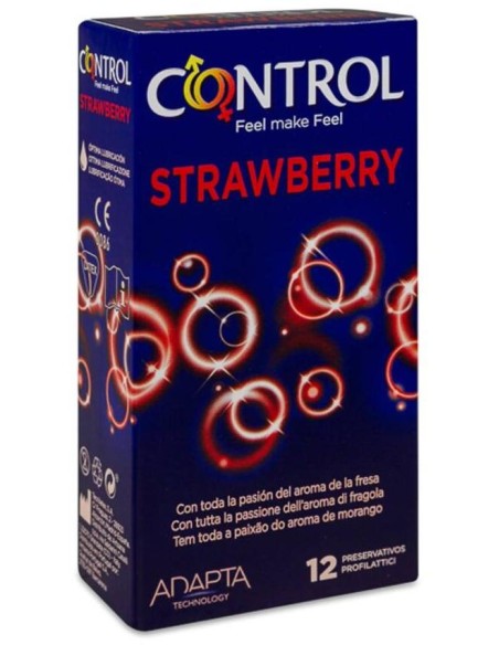Control Preservativo Strawberry, 12 Uds