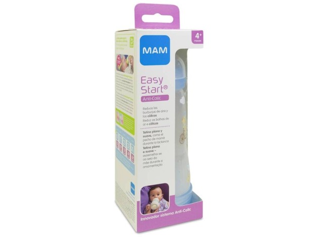 Mam Easy Start Biberón Anticólicos Azul +4...