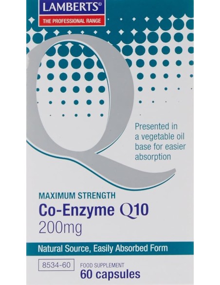 Lamberts Coenzima Q10 200 mg 60 cápsulas