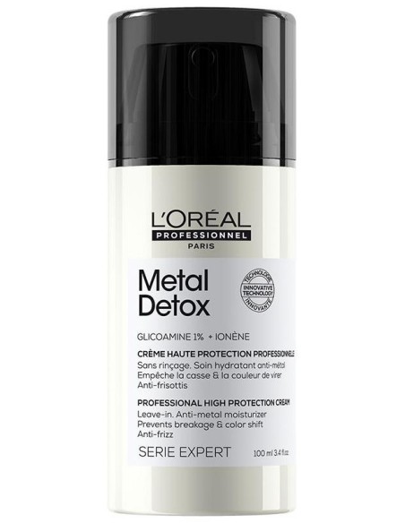Metal Detox Crema Profesional Sin Aclarado De Alta Protección Para Cabello Dañado 100 Ml