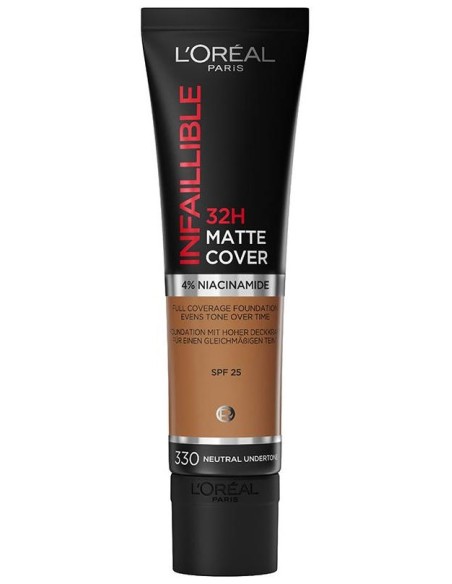 Infaillible 32H Matte Cover Foundation 330-Hazelnut 30 Ml
