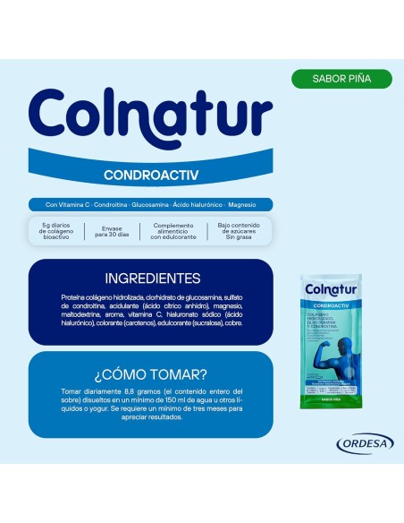 Colnatur Condroactiv 30 Sobres 8,8 gramos Sabor Piña