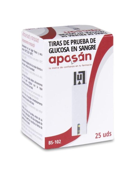 Tiras Reactivas Glucemia Aposan 25 Uds