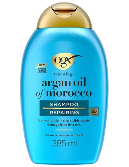 Ogx Champú Aceite De Argán De Marruecos, Pelo Seco Y Dañado 385 Ml