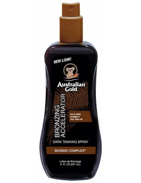 Australian Gold Accelerator With Instant Bronzer Spray Gel 237Ml