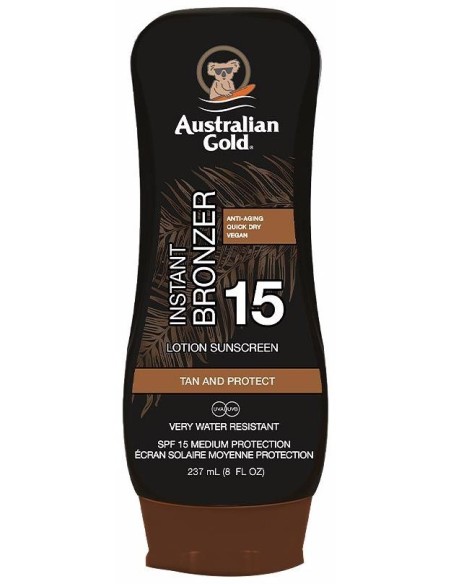 Australian Gold Instant Bronzer Spf15 Loción Bronceadora 237Ml