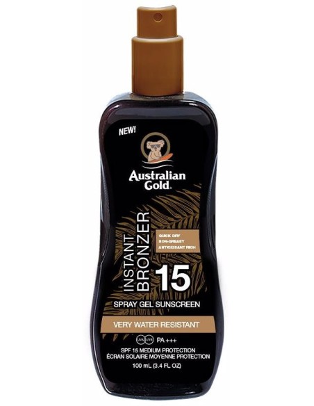 Sunscreen Spf15 Spray Gel With Instant Bronzer 100 Ml