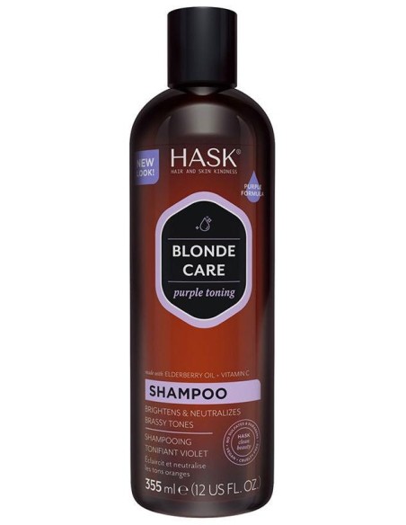 Hask Blonde Care Purple Toning Shampoo 355Ml