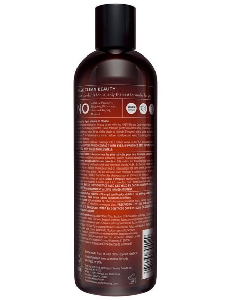 Hask Blonde Care Purple Toning Shampoo 355Ml