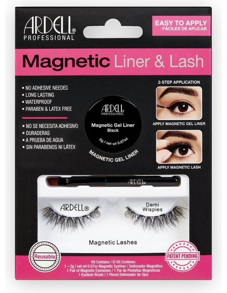 Magnetic Liner %26 Lash Demi Wispies Pestañas + Gel Liner 3 U