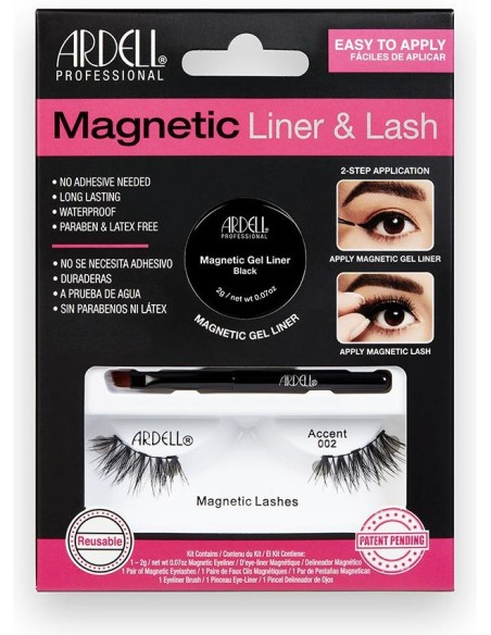 Magnetic Liner %26 Lash Accent Pestañas 002 + Gel Liner 3 U