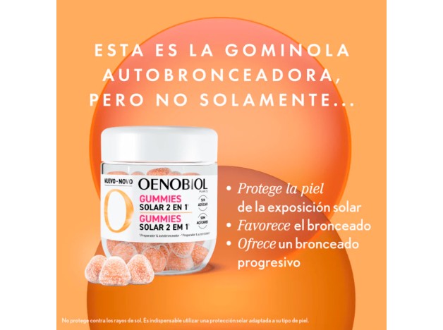 Oenobiol Gummies Solar 2 en 1 60 Gominolas