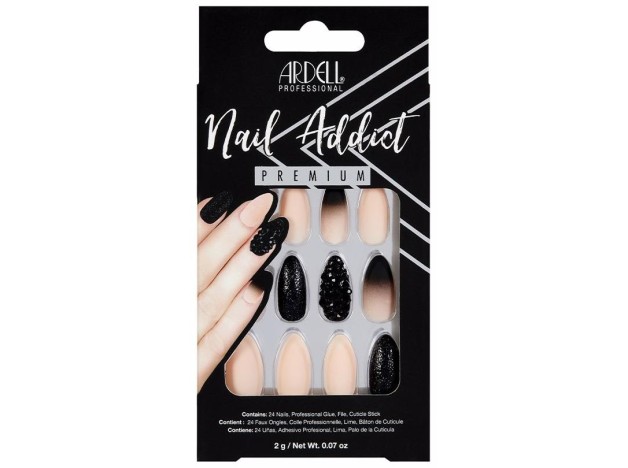 Ardell Nail Addict Premium Uñas Black Stud %26...