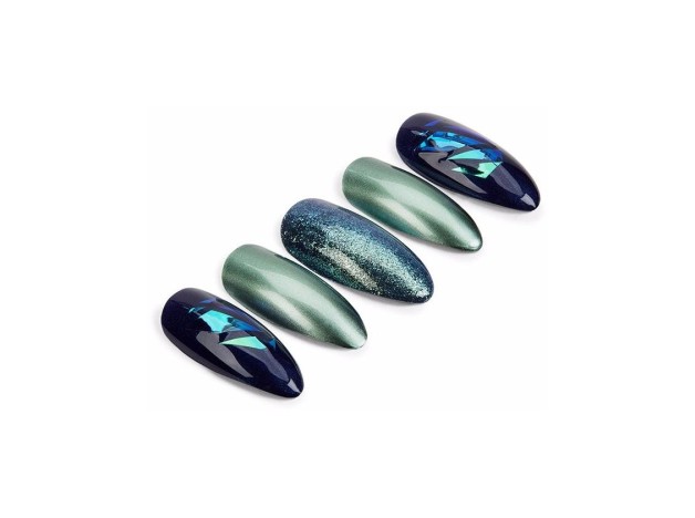 Ardell Nail Addict Premium Uñas Green Glitter...
