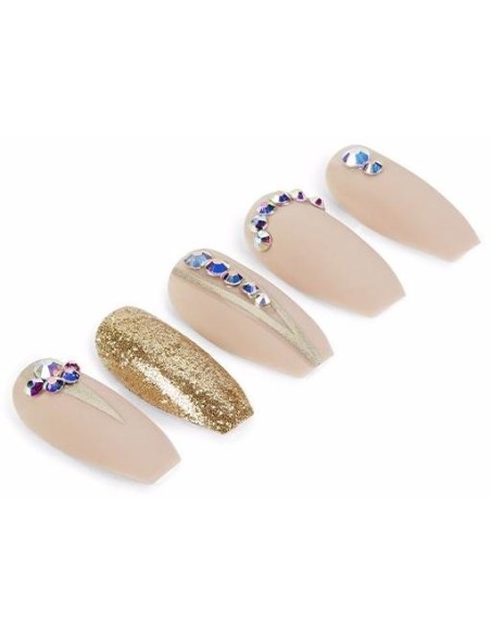 Ardell Nail Addict Premium Uñas Postizas Nude Jeweled 24Uds