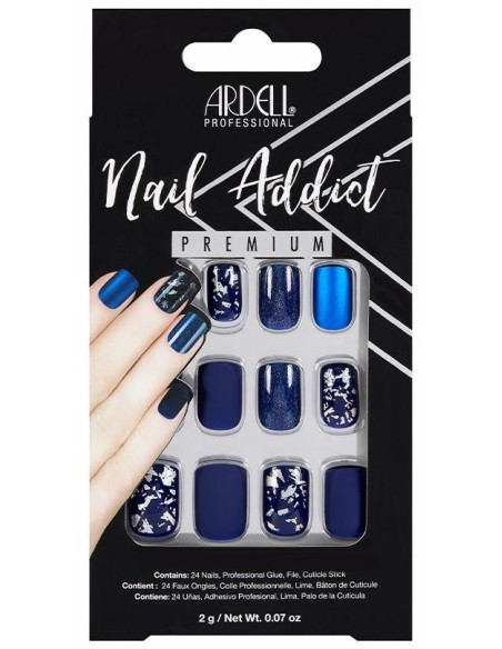 Ardell Kit Nail Addict Matte Blue Tip